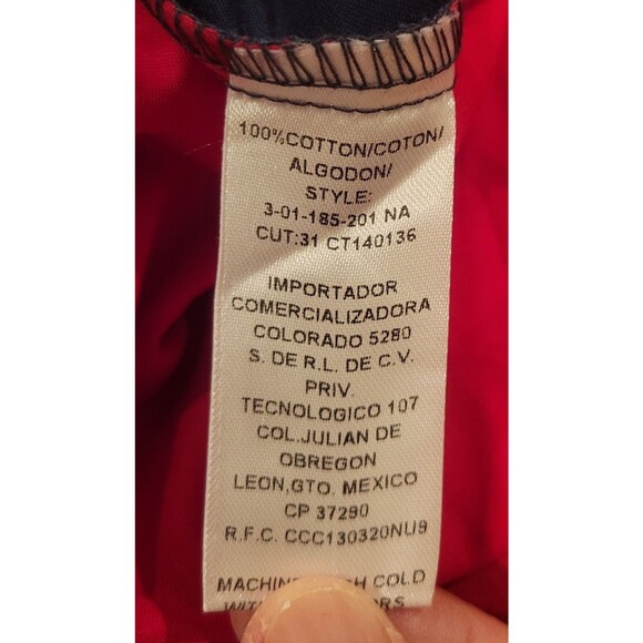 NWT Roper Texas Flag Long Sleeve Button Down Men's Western Shirt 2XL Rodeo - Picture 7 of 8